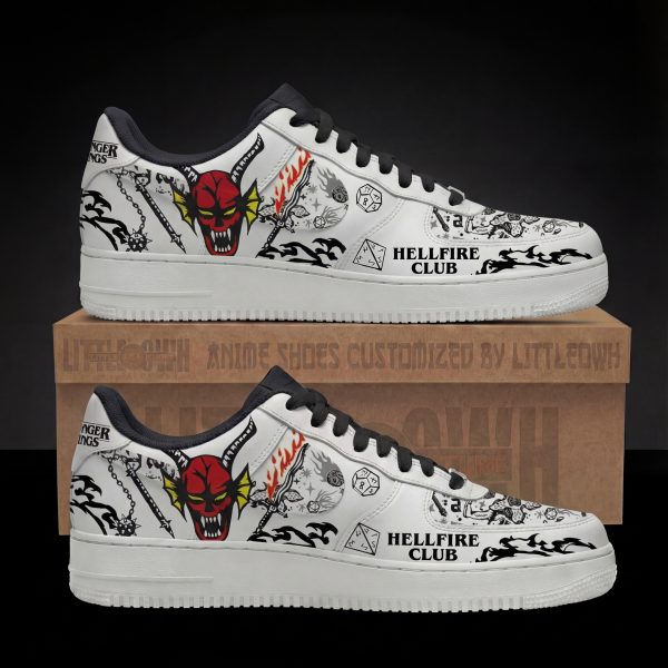 Hellfire Club Stranger Things Custom AF1 Sneakers