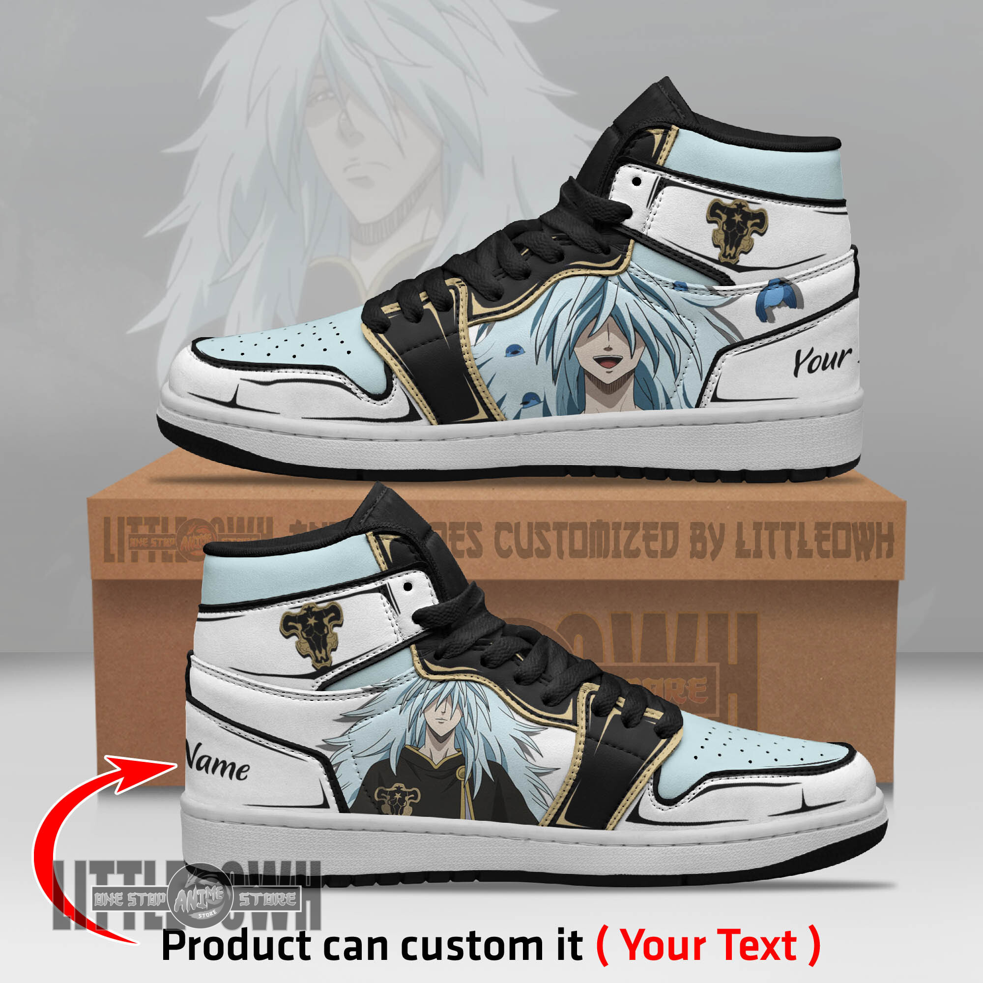 Henry Legolant Persionalized Shoes Black Clover Anime Boot Sneakers