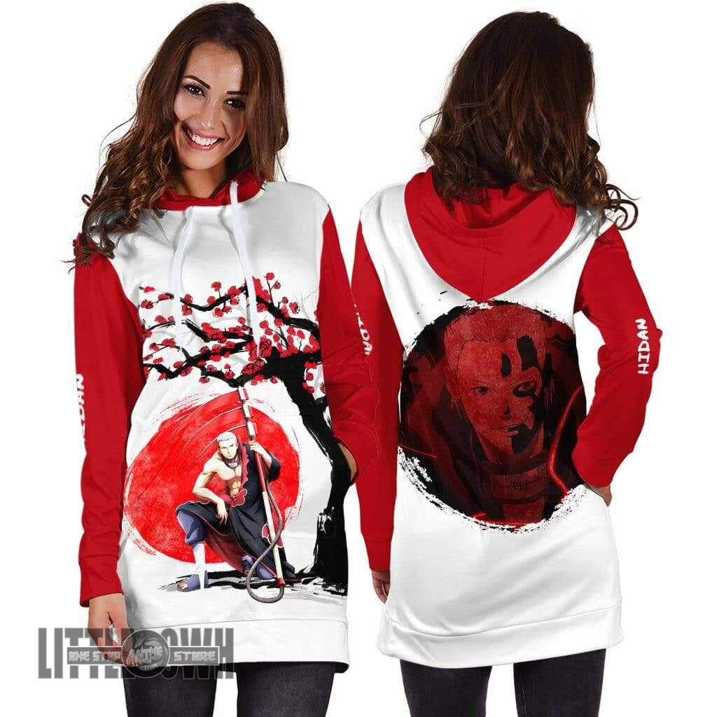 Alternative view of Hidan Akatsuki Custom Anime Naruto Ninja Under The Sun Women Hoodie Dress