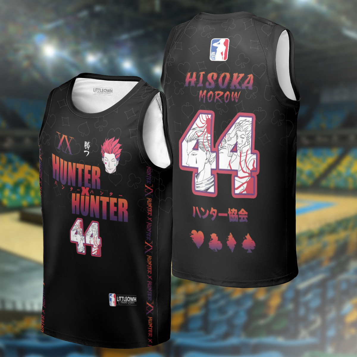 Hisoka Basketball Jersey - HxH NBA Collection