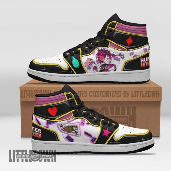 Hisoka Morow Shoes Custom HxH Black Anime Boot Sneakers
