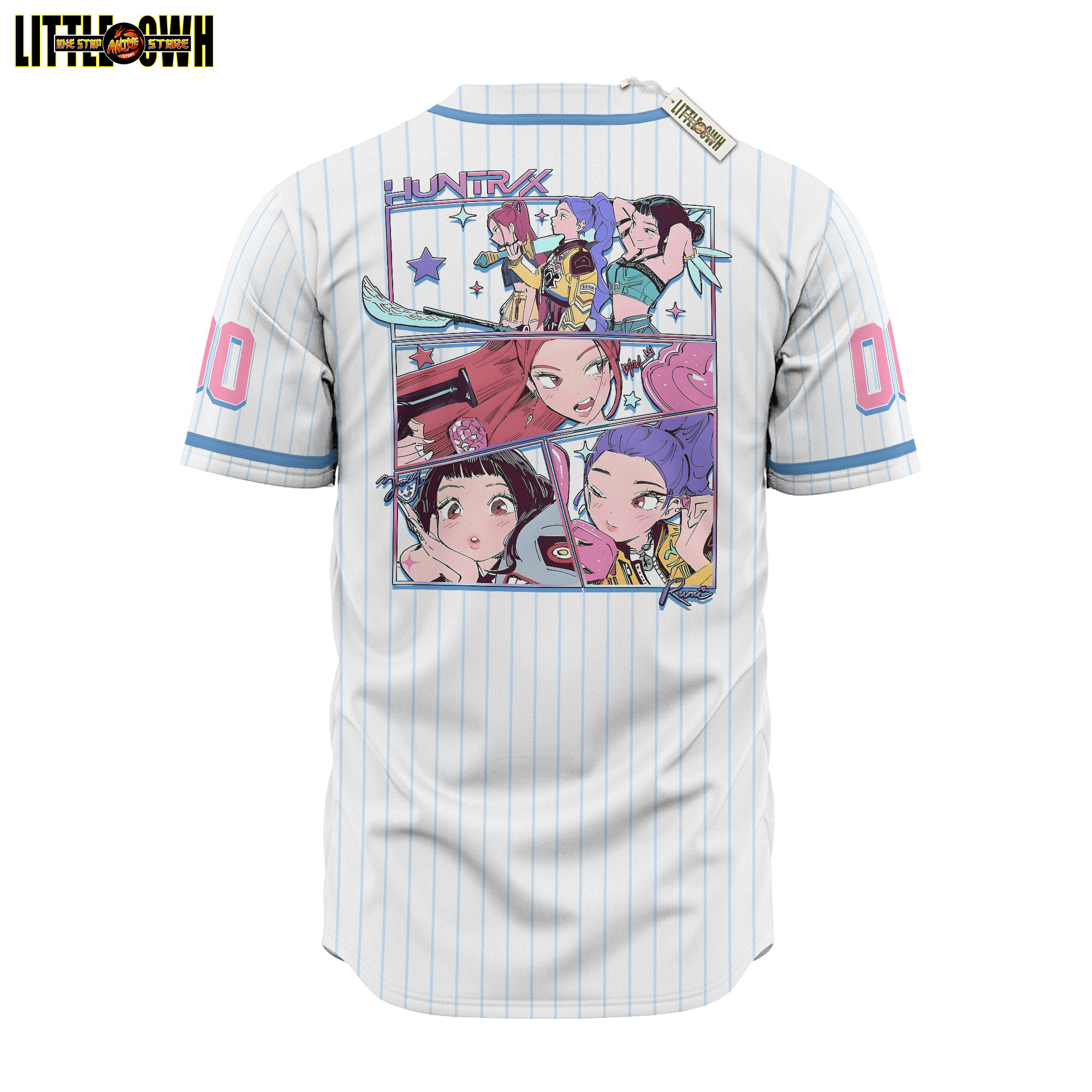 Alternative view of Huntrix Baseball Jersey Custom Kpop Demon Hunters Costumes Cosplay