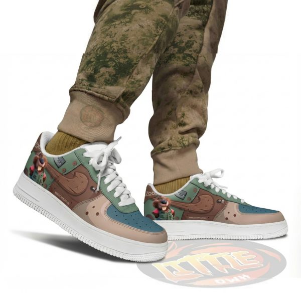 Alternative view of Ibbles Maplestick Zootopia Custom AF1 Sneakers