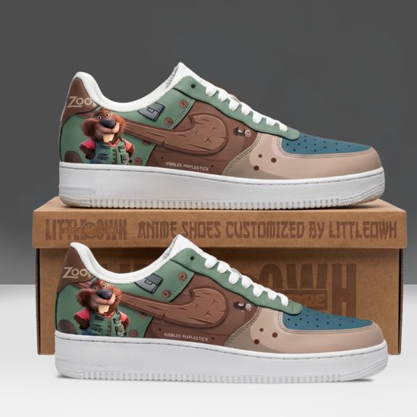 Ibbles Maplestick Zootopia Custom AF1 Sneakers