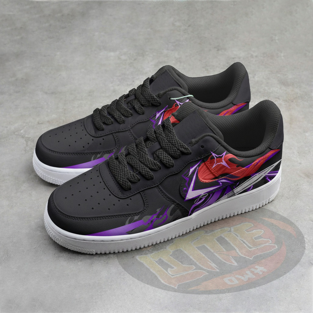 Igris Solo Lv Custom AF1 Sneakers 2 Igris Solo Lv Custom AF1 Sneakers - Image 2