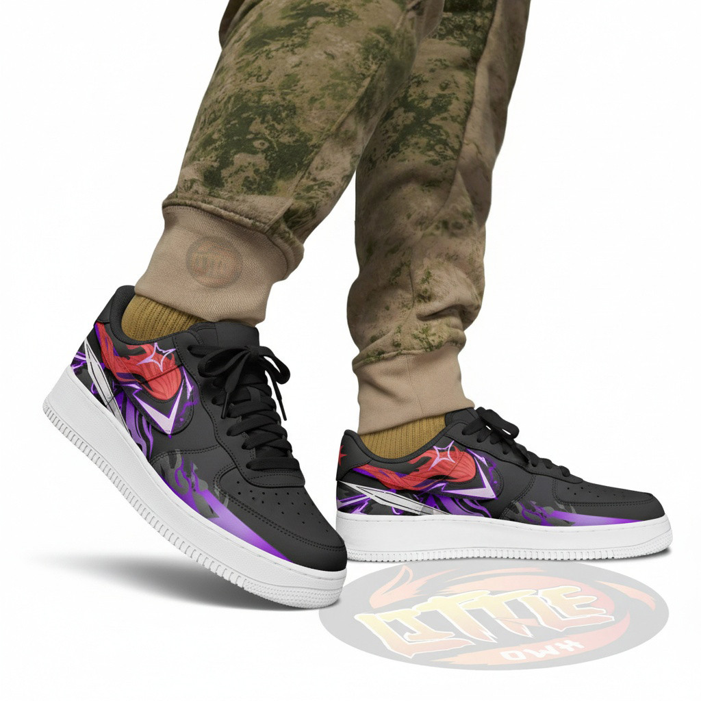 Igris Solo Lv Custom AF1 Sneakers 4 Igris Solo Lv Custom AF1 Sneakers - Image 4