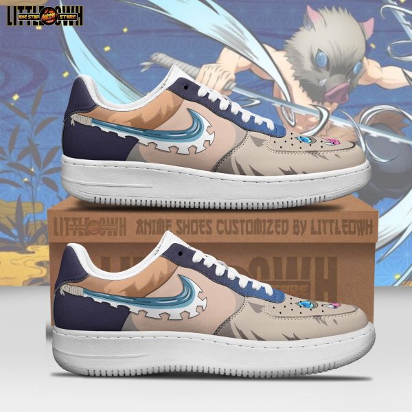 Inosuke Hashibira Anime Sneakers - Custom Demon Slayer AF1 Shoes
