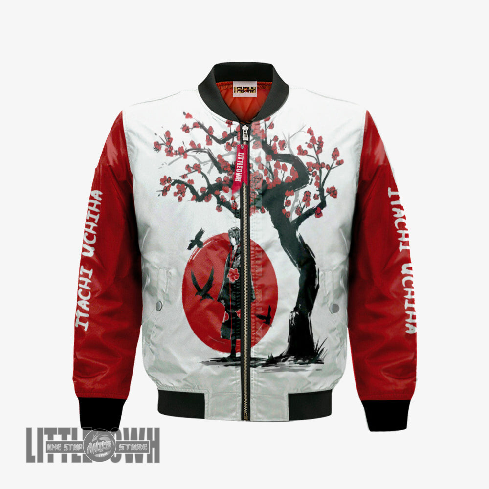 Itachi Akatsuki Bomber Jacket Custom Ninja Under The Sun Anime Cosplay Costumes
