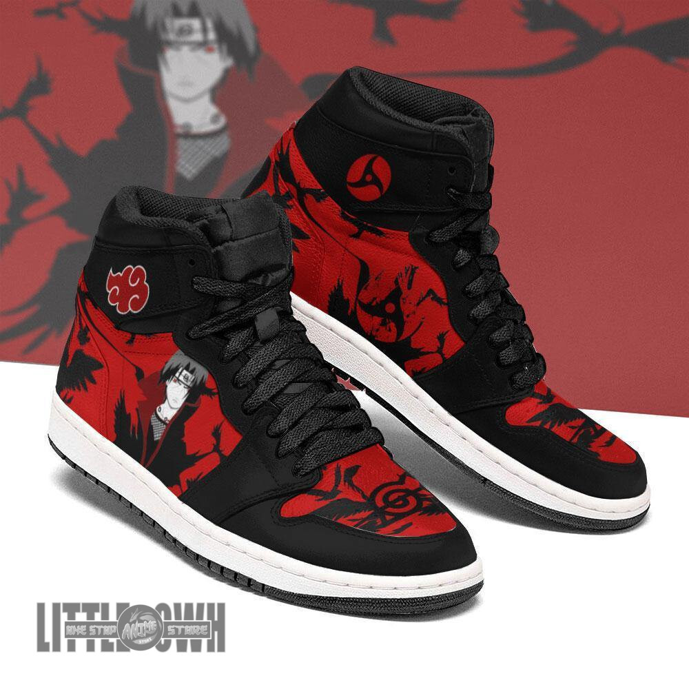 Itachi Akatsuki Shoes Custom Anime NRT Boot Sneakers 2 Itachi Akatsuki Shoes Custom Anime NRT Boot Sneakers - Image 2