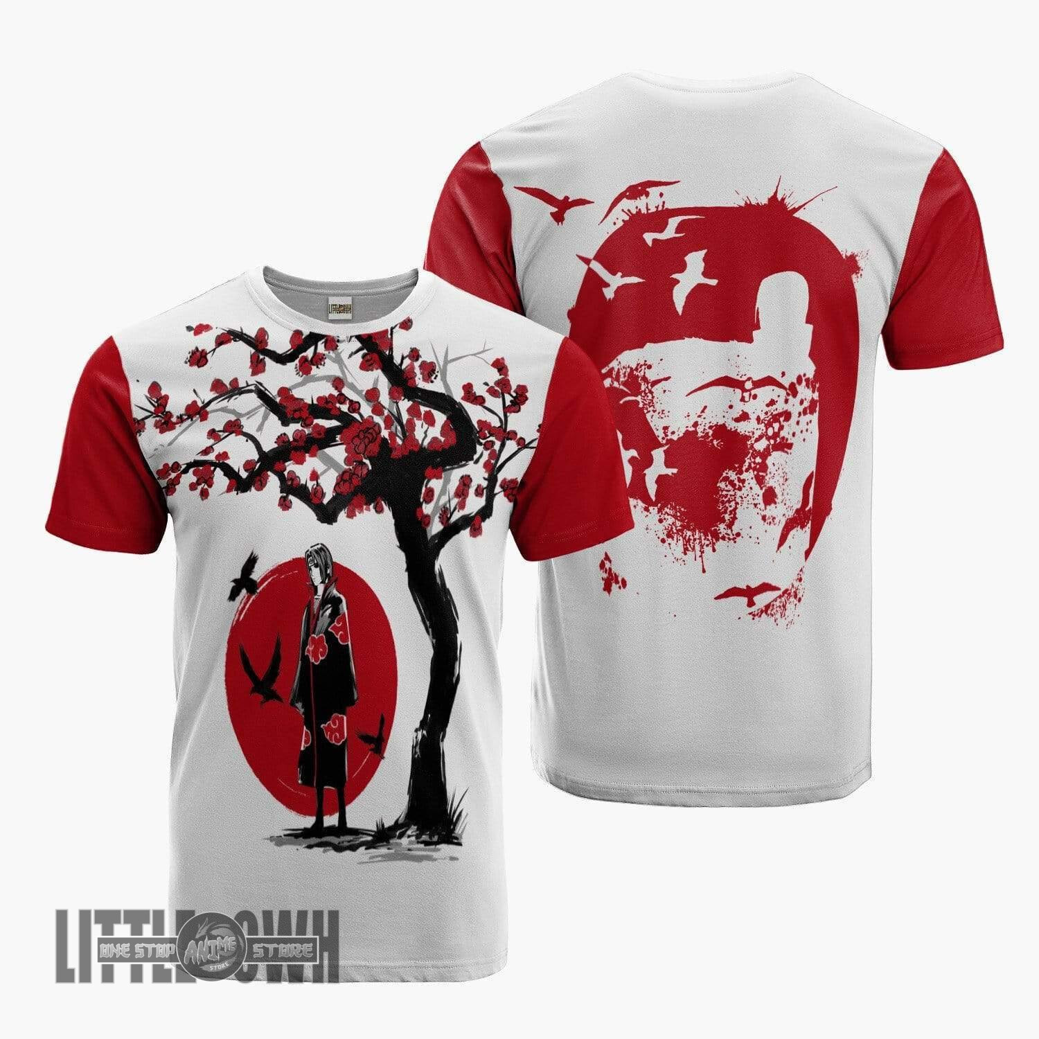 Itachi Akatsuki T Shirt Nrt Clothes Anime Merch Outfits Ninja Under The Sun