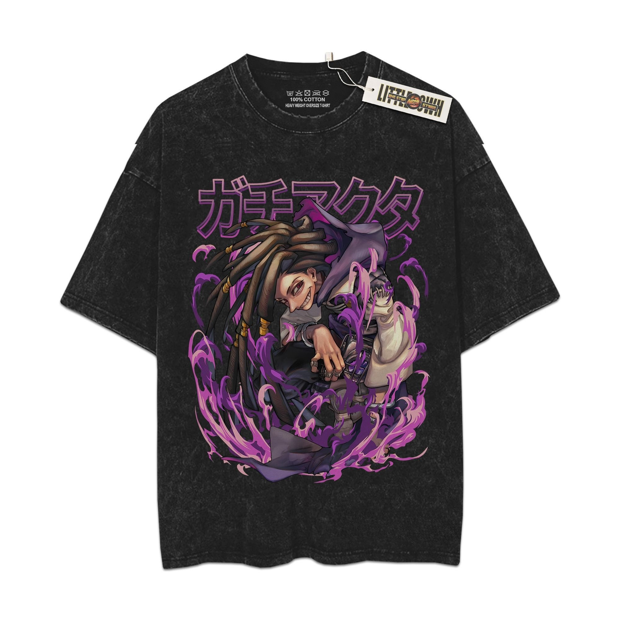 Jabber Vintage Shirt Gachikuta Oversized Washed Tees - Custom Anime Tee