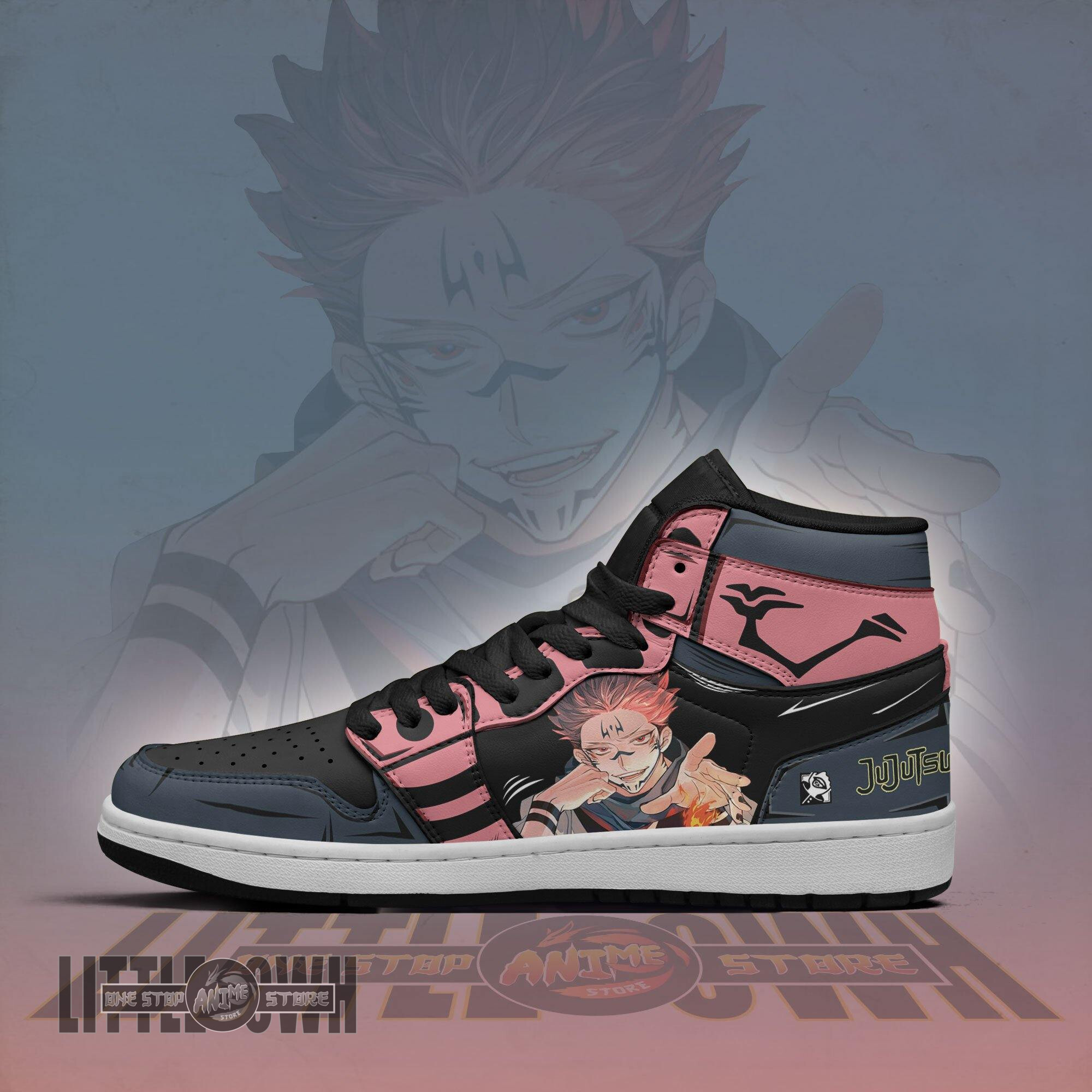 JJK Itadori Sukuna Mode Anime Boot Sneakers 3 JJK Itadori Sukuna Mode Anime Boot Sneakers - Image 3