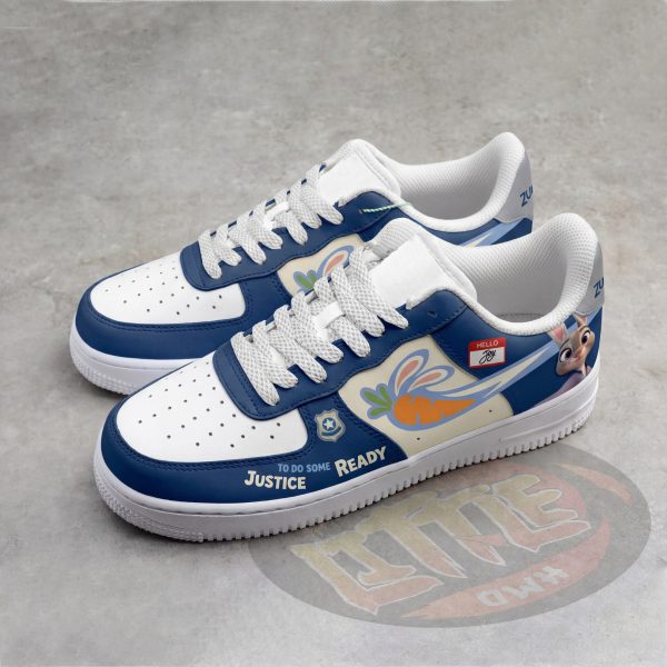 Alternative view of Judy Hoops Zootopia Custom AF1 Sneakers