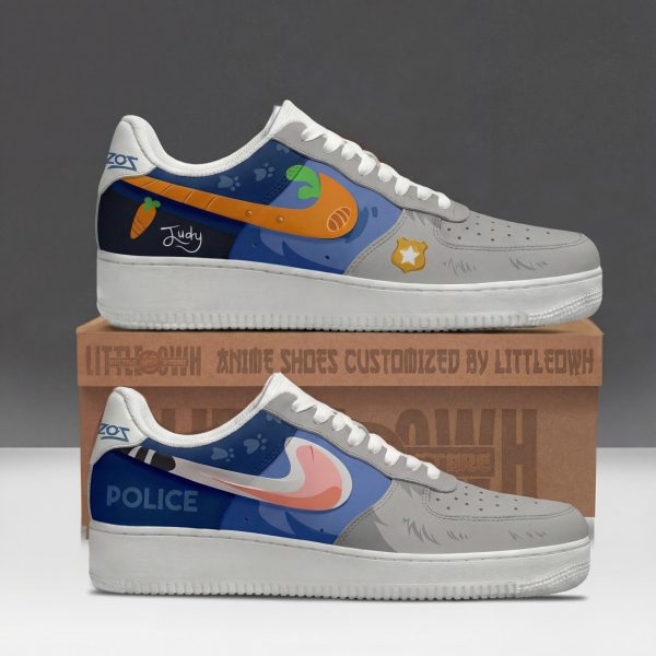 Judy Hopps Zootopia Custom AF1 Sneakers