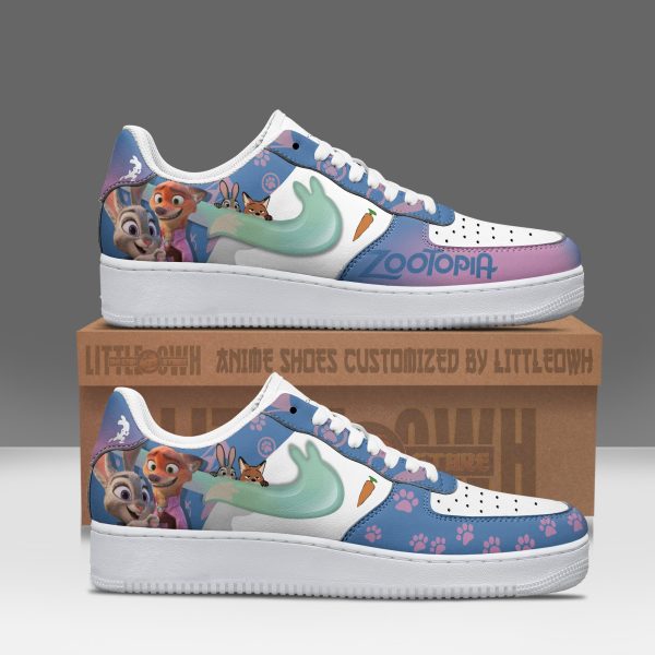 Judy & Nick Zootopia Custom AF1 Sneakers