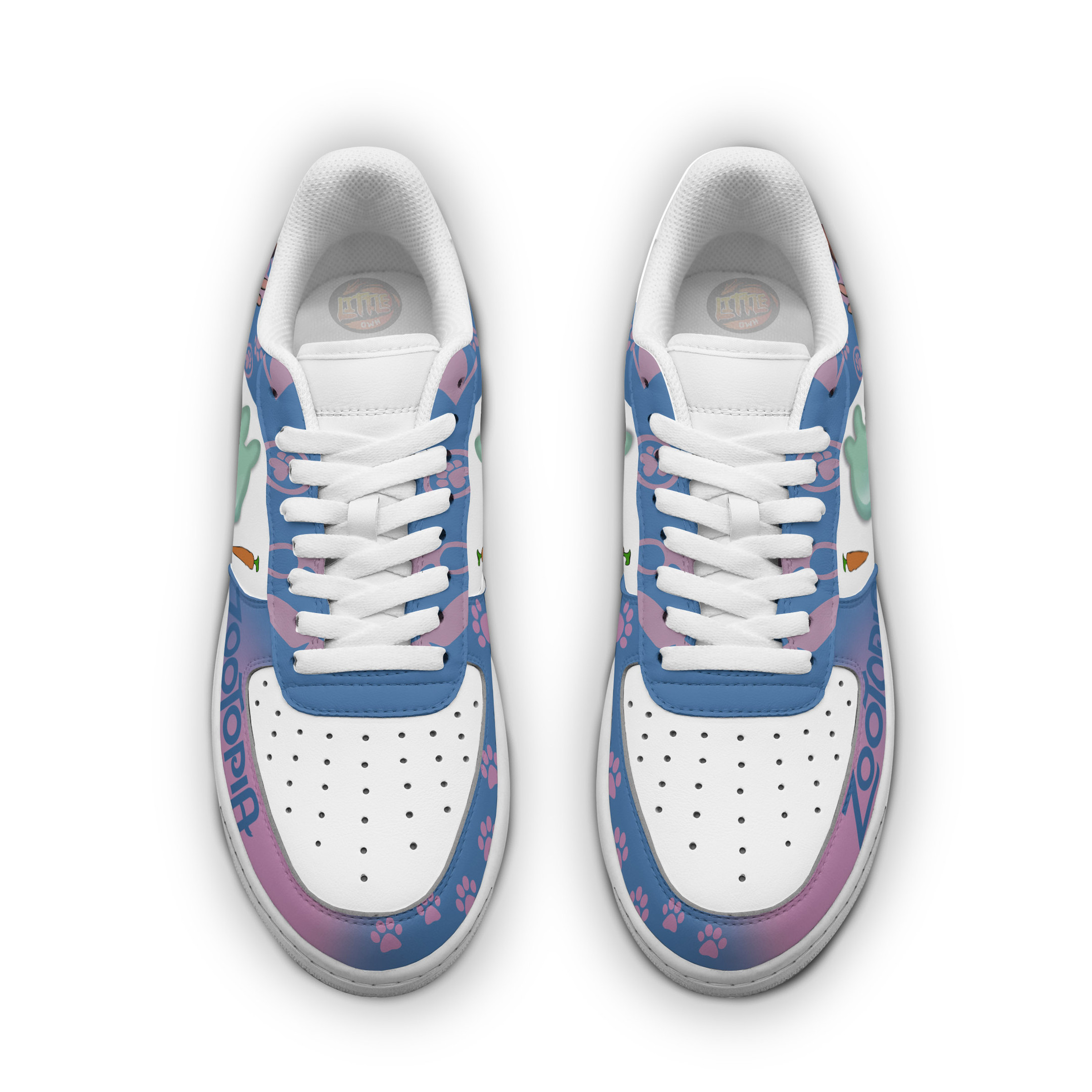 Judy & Nick Zootopia Custom AF1 Sneakers 3 Judy & Nick Zootopia Custom AF1 Sneakers - Image 3