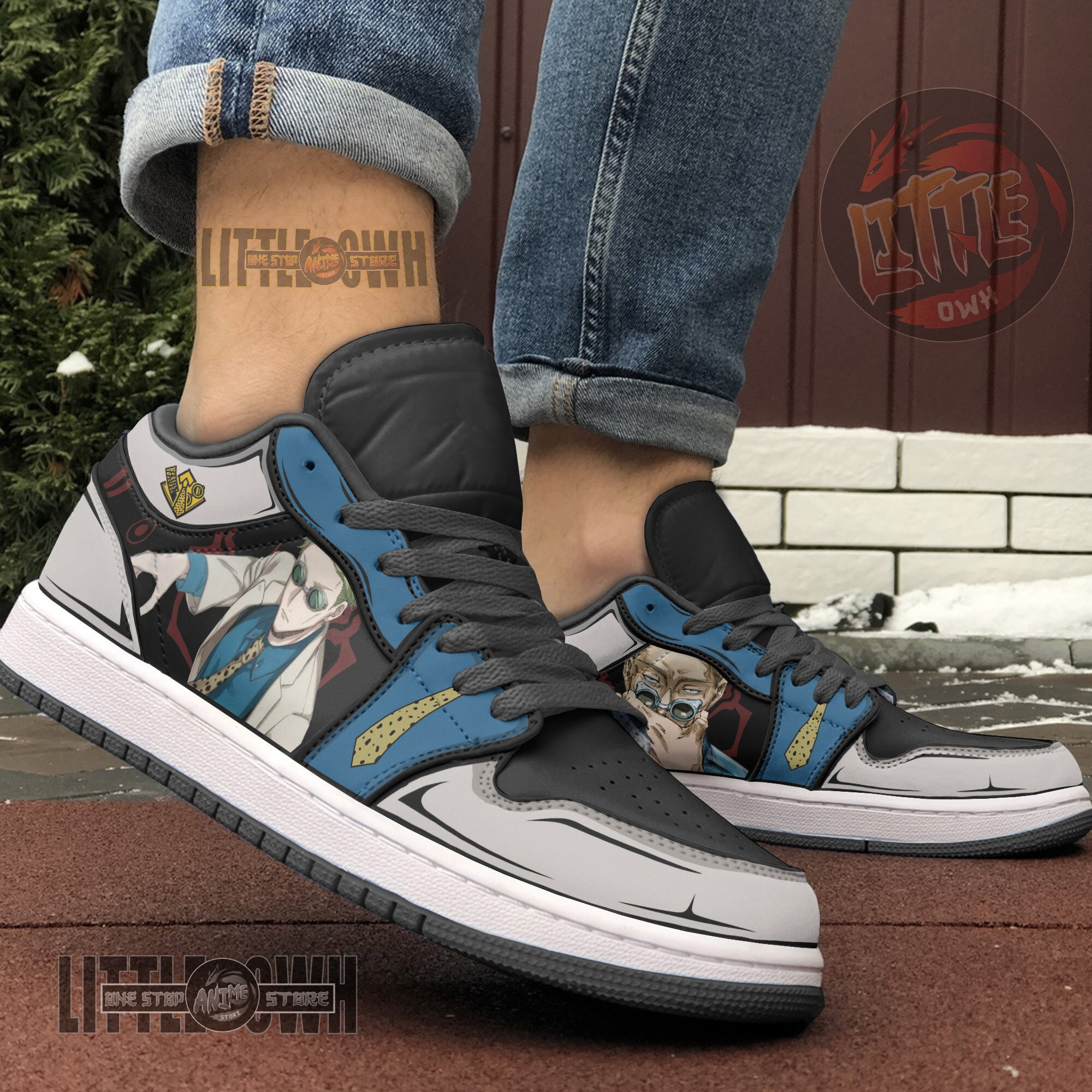 Jujutsu Kaisen Kento Nanami Anime Shoes Custom JD Low Sneakers 2 Jujutsu Kaisen Kento Nanami Anime Shoes Custom JD Low Sneakers - Image 2