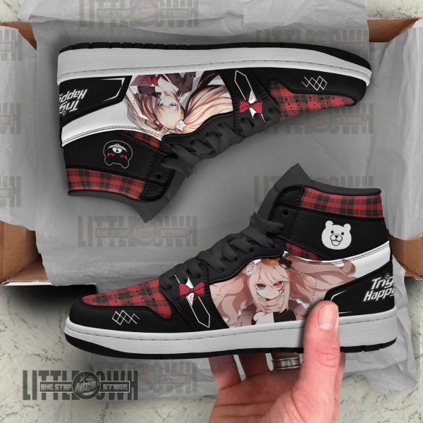 Junko Enoshima Shoes Custom Danganronpa Anime Boot Sneakers 6 junko enoshima shoes custom danganronpa anime boot sneakers hndw1