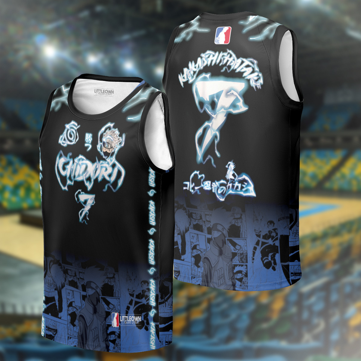 Kakashi Hatake Basketball Jersey â€“ Chidori Lightning NRT Streetwear
