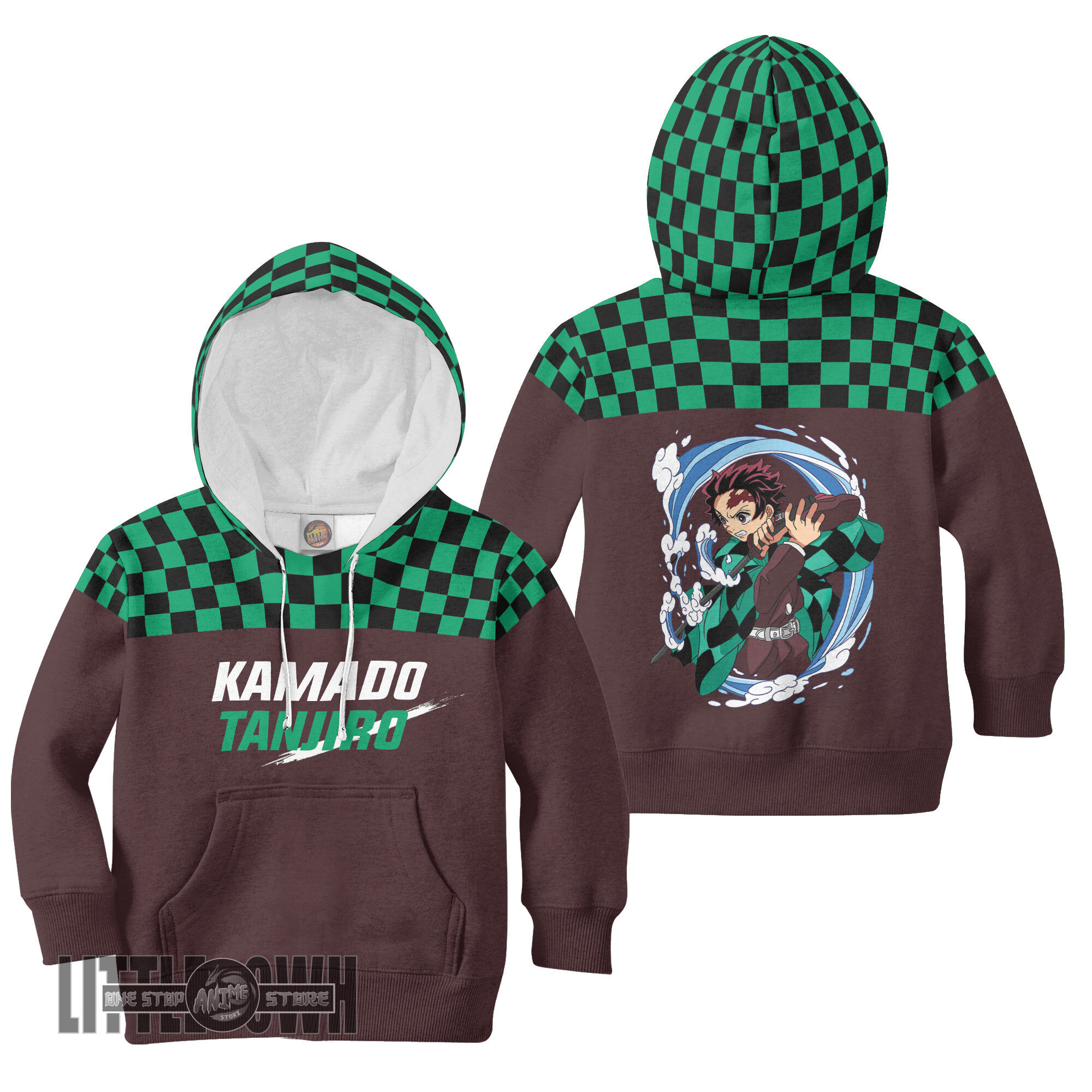 Kamado Tanjiro Anime Kids Hoodie and Sweater Custom Demon Slayer Cosplay Costume