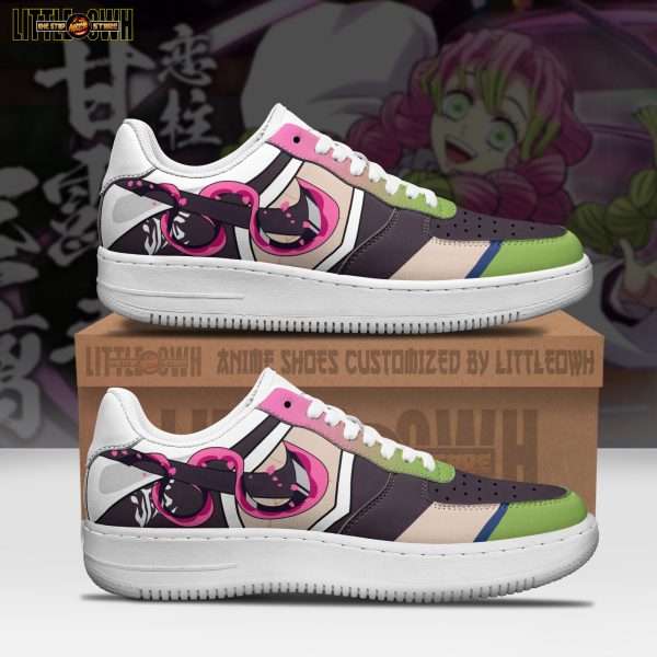 Kanroji Mitsuri Anime Sneakers - Custom Demon Slayer AF1 Shoes