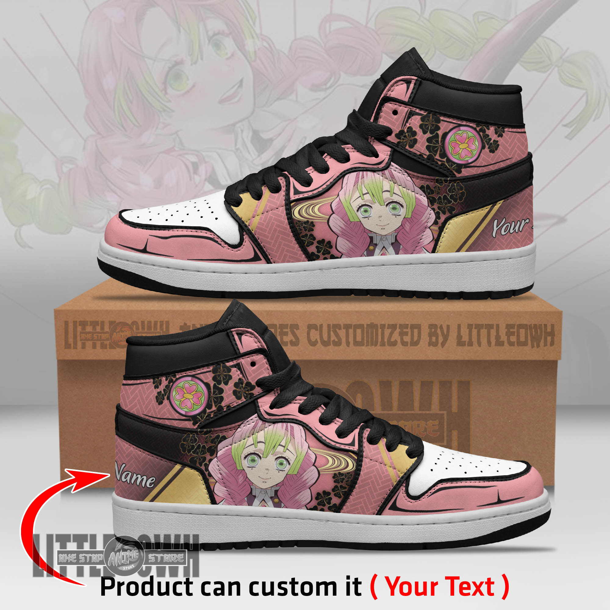 Kanroji Mitsuri Persionalized Shoes Demon Slayer Anime Boot Sneakers