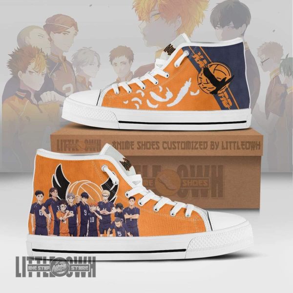 Karasuno Team Members High Top Canvas Shoes Custom Haikyu!! Anime
