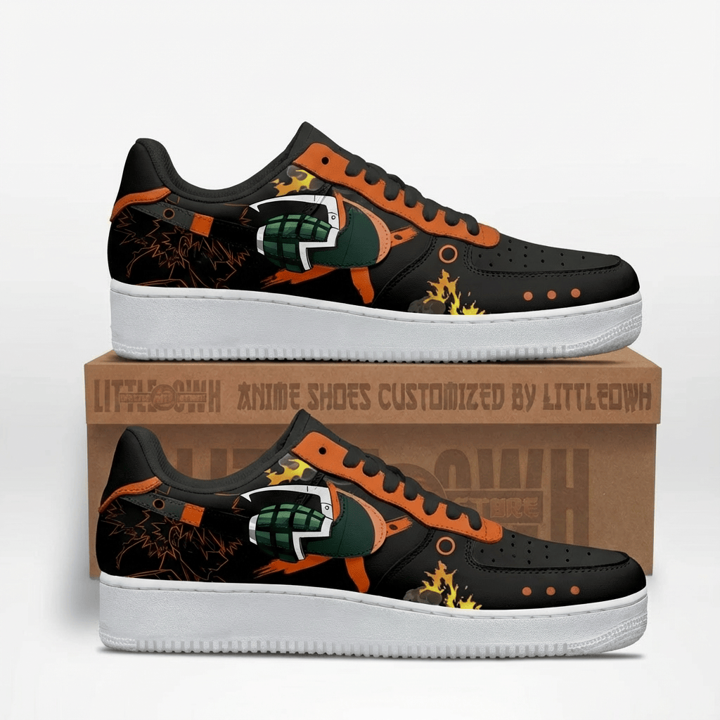 Katsuki Bakugo Custom MHA AF1 Sneakers 1 Katsuki Bakugo Custom MHA AF1 Sneakers
