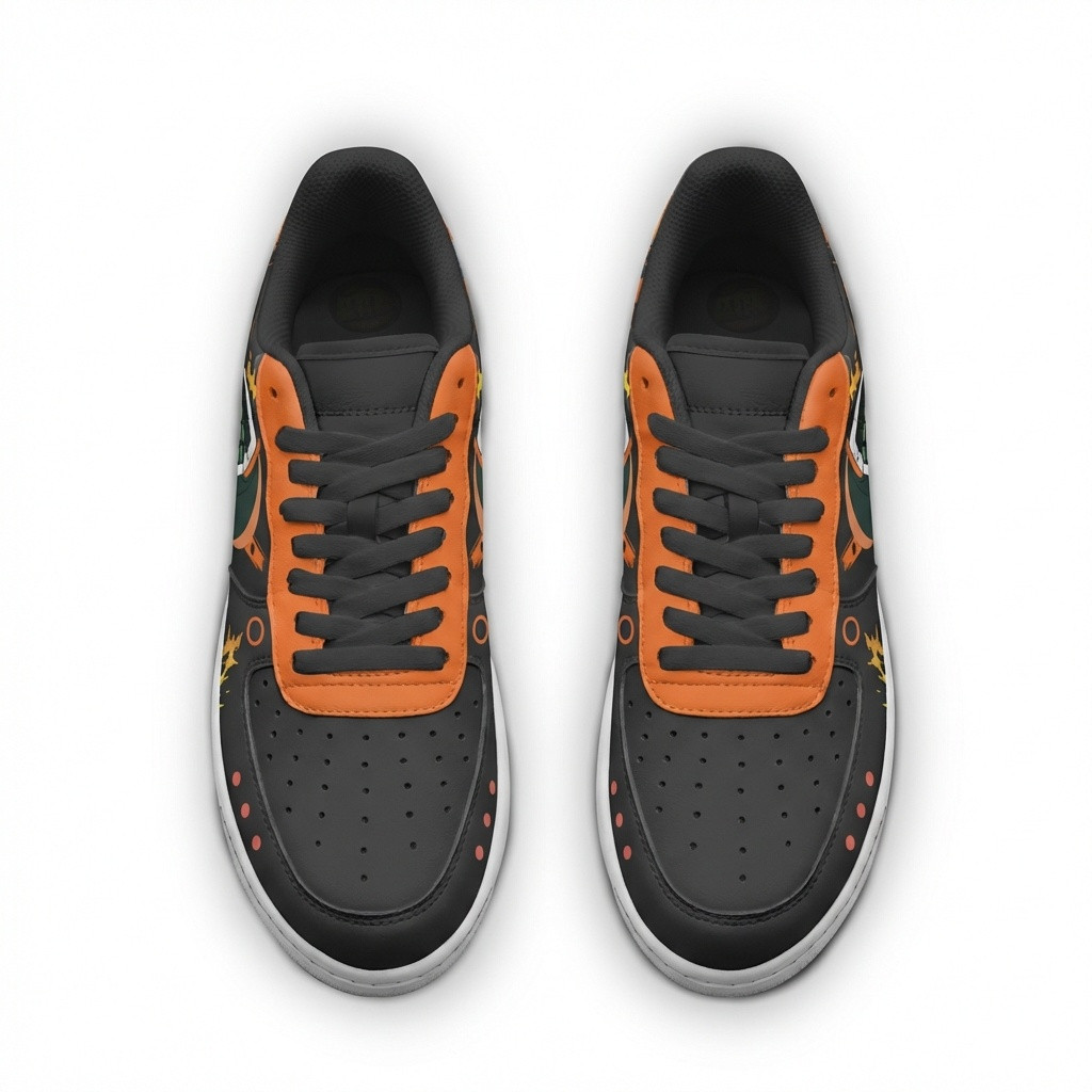 Katsuki Bakugo Custom MHA AF1 Sneakers 3 Katsuki Bakugo Custom MHA AF1 Sneakers - Image 3