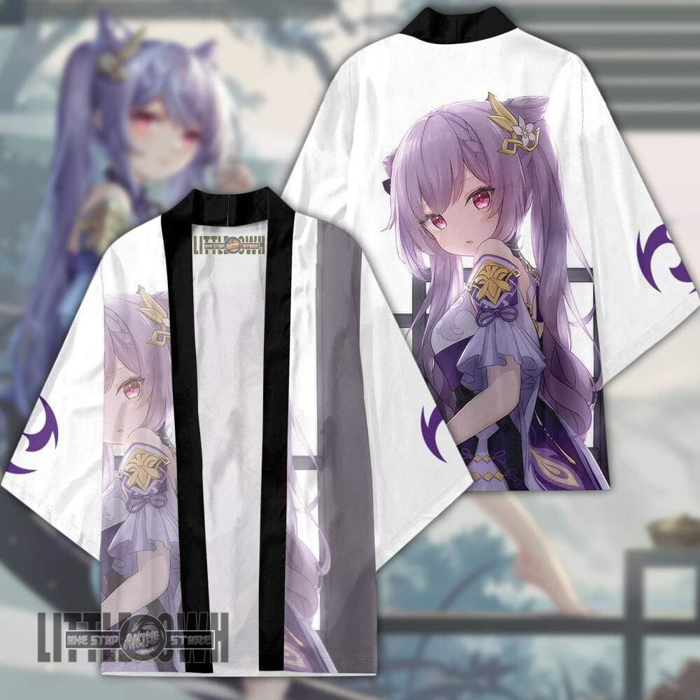 Keqing Genshin Impact Cloak Anime Robe Kimono Cardigans Unisex Outfits