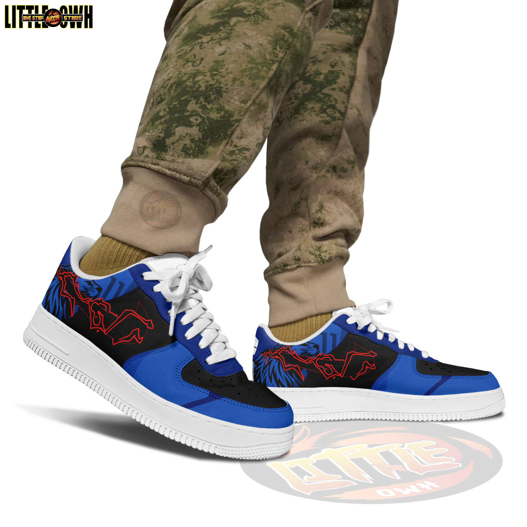 King Barou Anime Sneakers - Custom Blue Lock AF1 Shoes 4 King Barou Anime Sneakers - Custom Blue Lock AF1 Shoes - Image 4