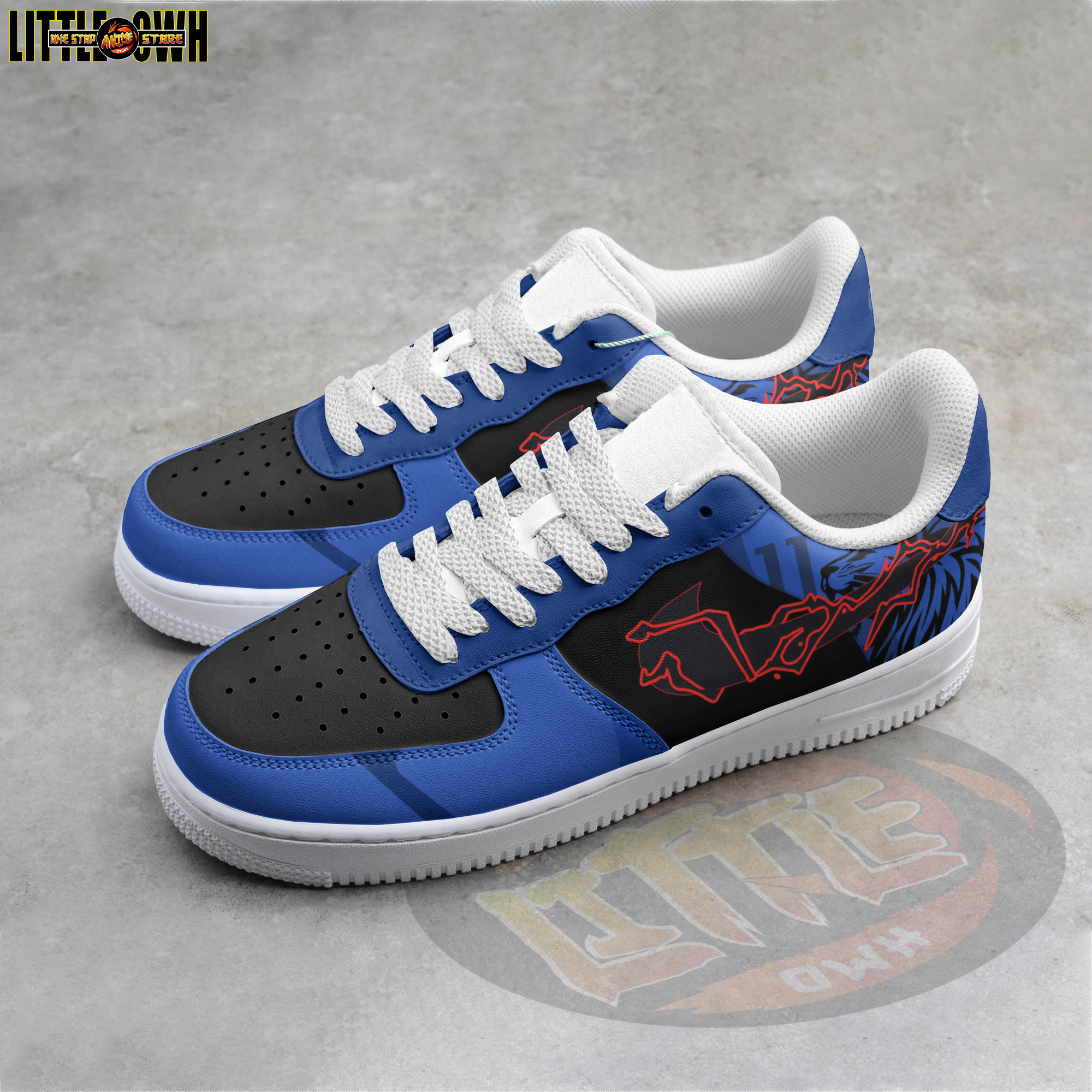 King Barou Anime Sneakers - Custom Blue Lock AF1 Shoes 2 King Barou Anime Sneakers - Custom Blue Lock AF1 Shoes - Image 2