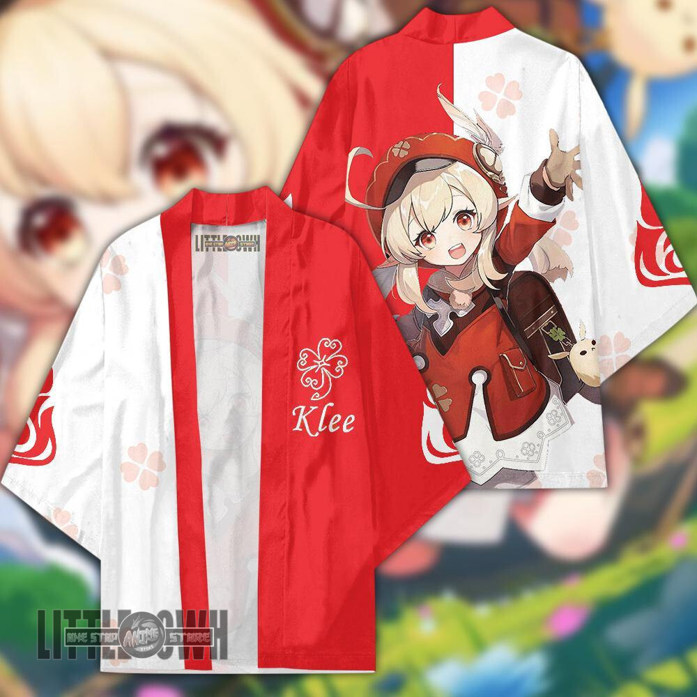 Klee Genshin Impact Cloak Anime Robe Kimono Cardigans Unisex Outfits