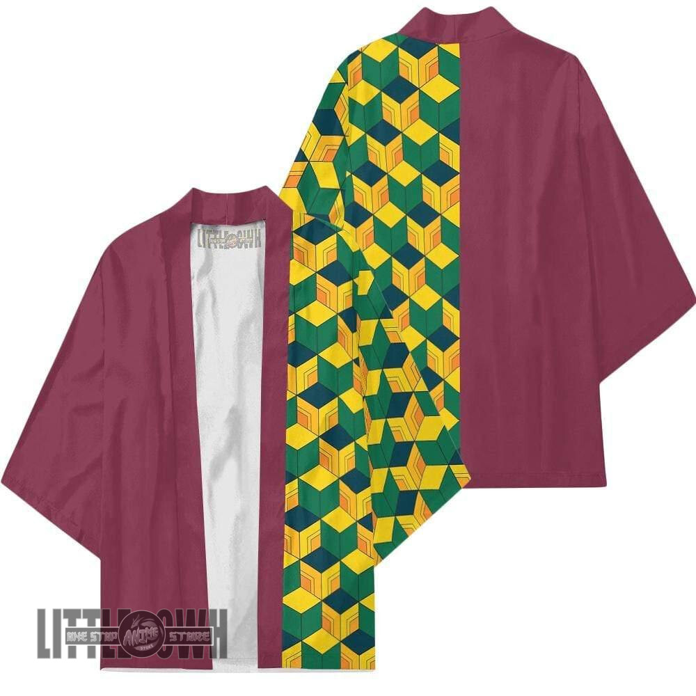 KNY Kimono Giyuu Tomioka Robe Anime Cloak Cardigans Cosplay Costume