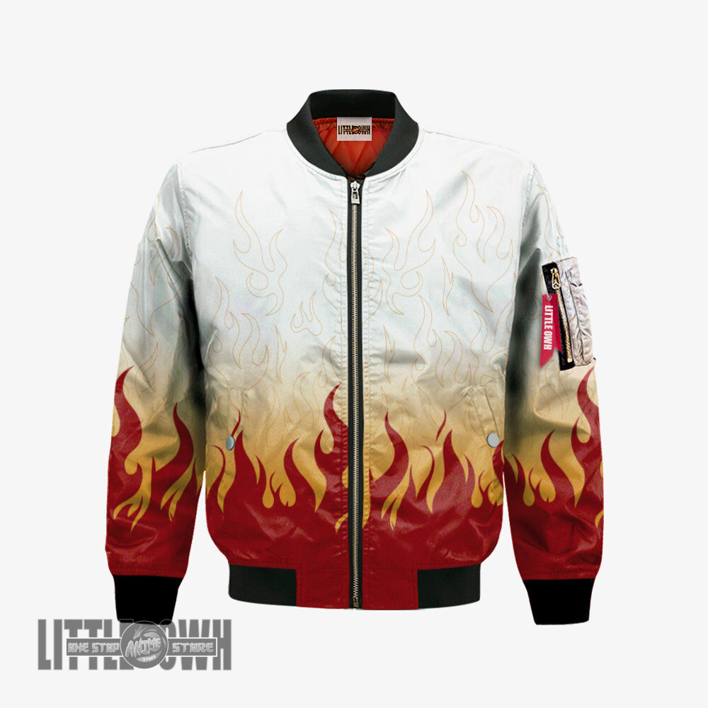 Kyojuro Cape Bomber Jacket Custom Demon Slayer Cosplay Costumes