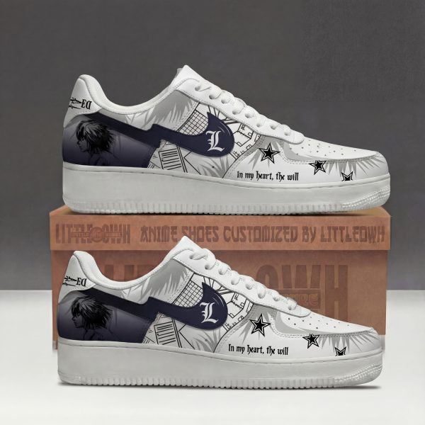L Lawliet DN Custom AF1 Sneakers