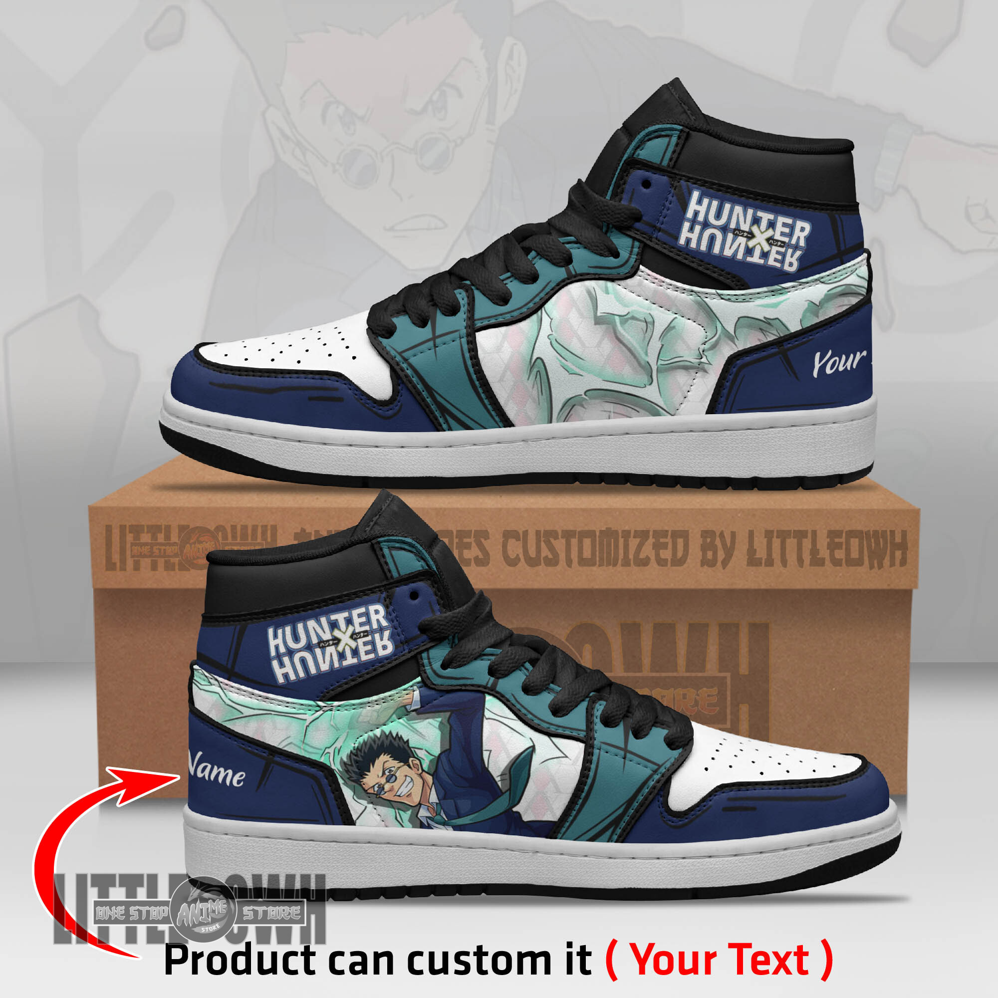 Leorio Paradinight Personalized Shoes Hunter x Hunter Anime Boot Sneakers