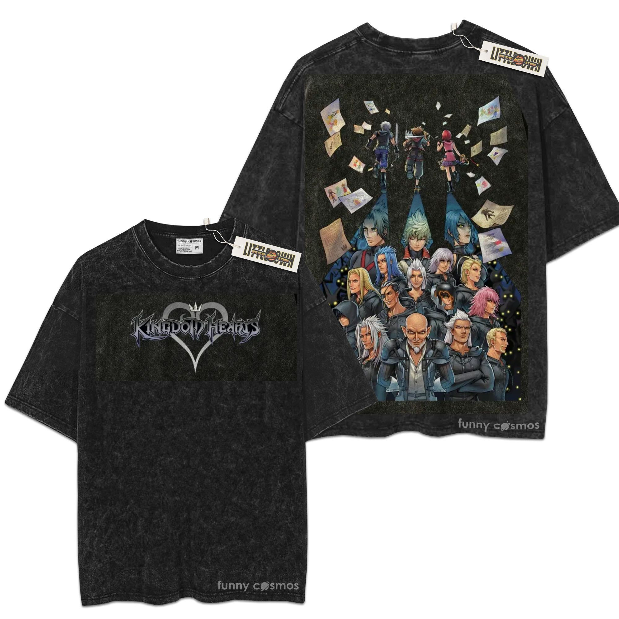 Light & Shadow Kingdom Hearts Oversized Washed Tee
