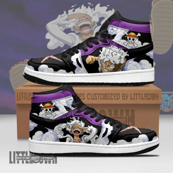 Luffy Gear 5 Shoes Custom OP Anime Boot AJ1 Sneakers