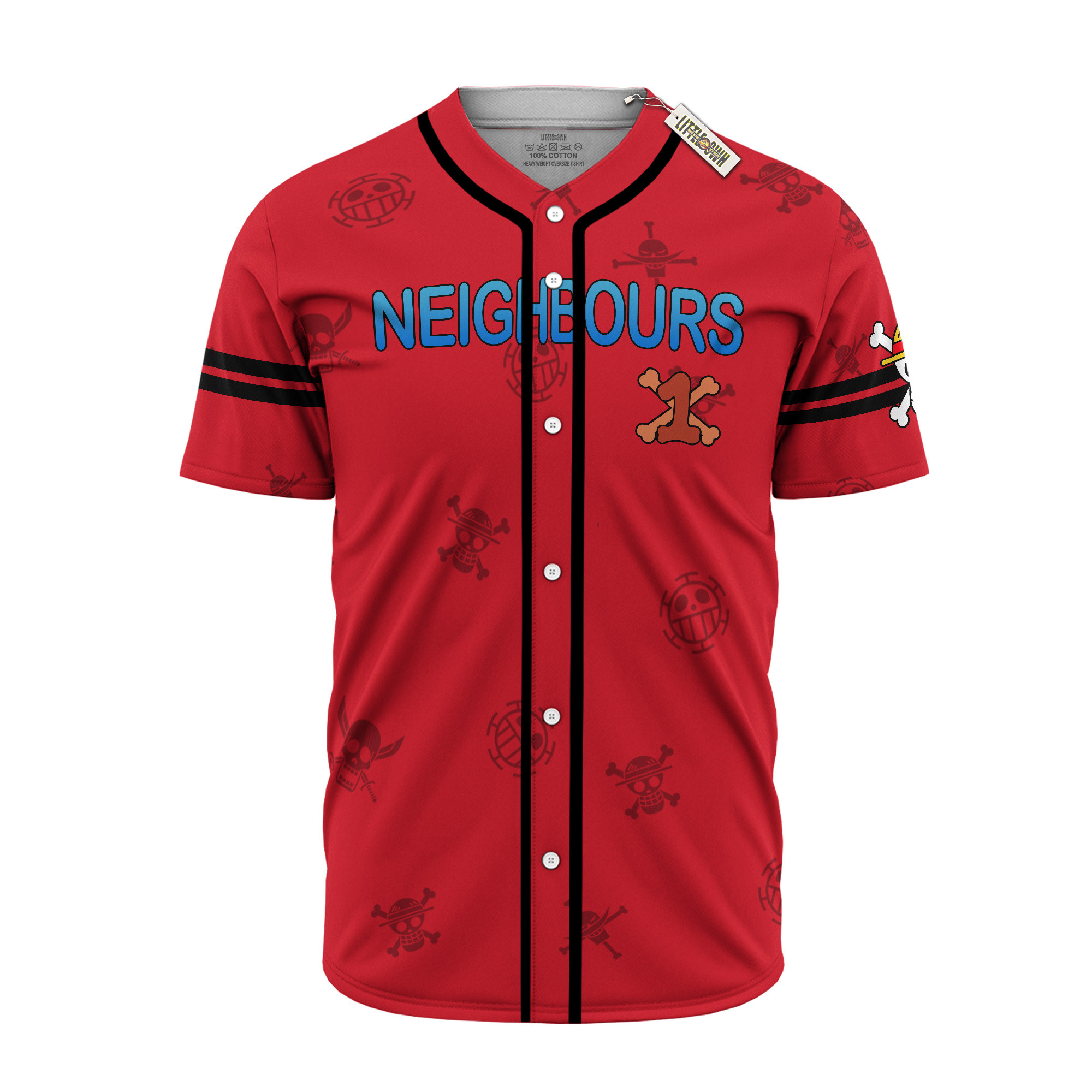 Luffy One Piece Baseball Jersey Live Action Costumes Cosplay