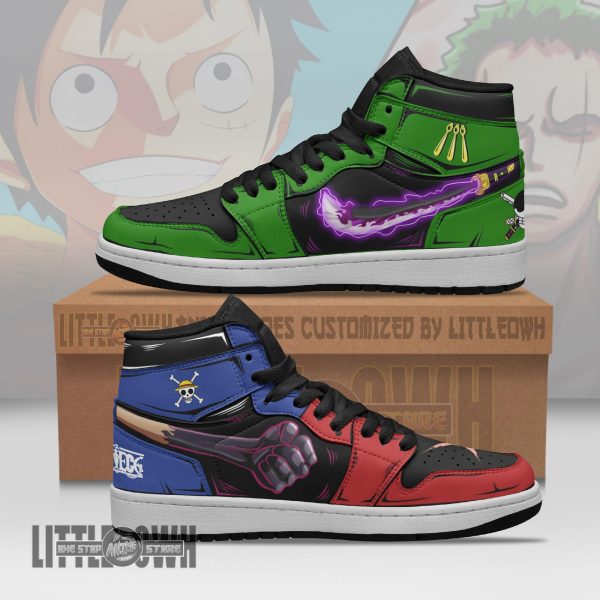 Luffy x Zoro Anime Shoes Custom OP Boot Sneakers
