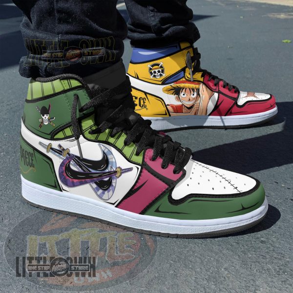 Luffy x Zoro Shoes Custom OP Anime Boot Sneakers