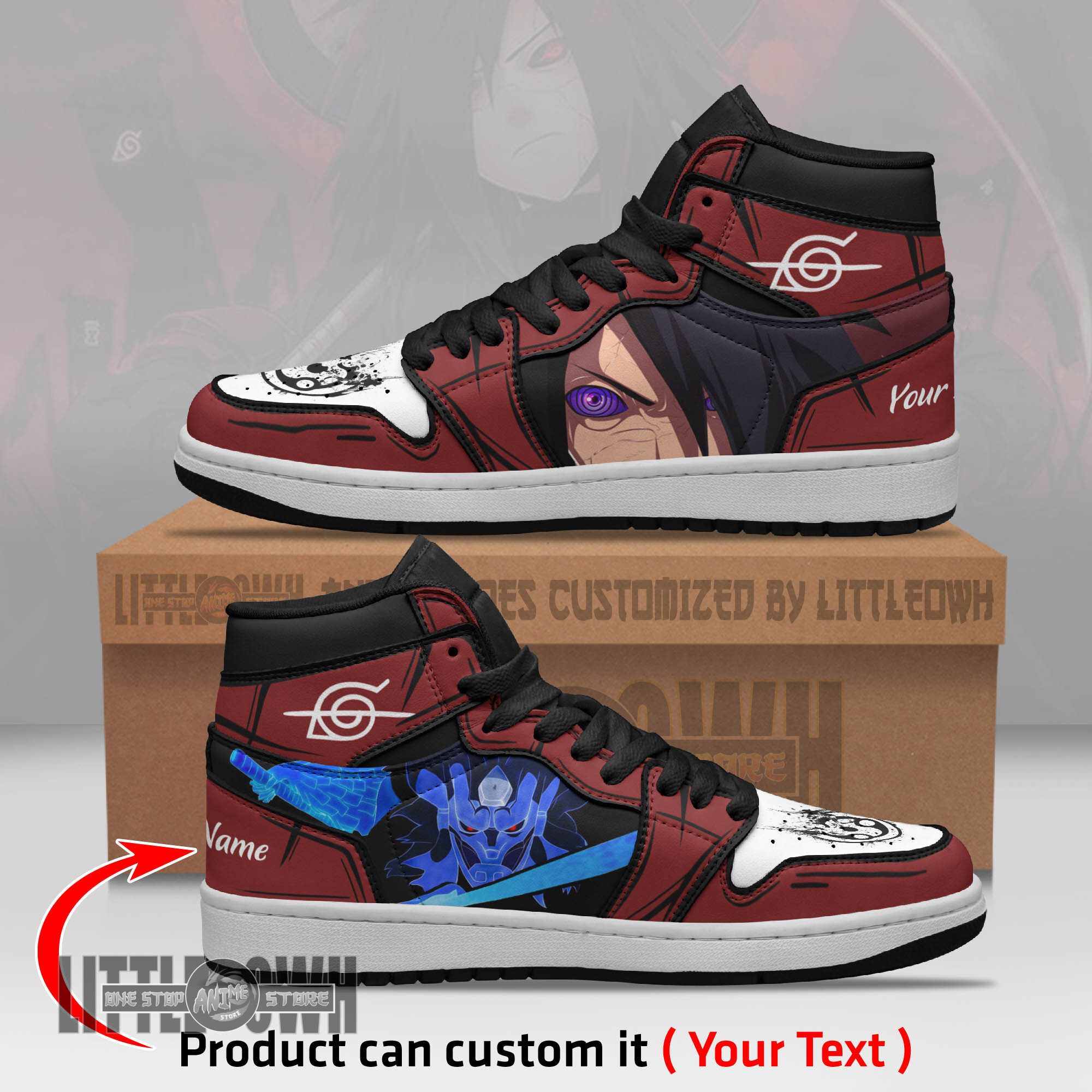 Madara Susanoo Persionalized Shoes Naruto Anime Boot Sneakers