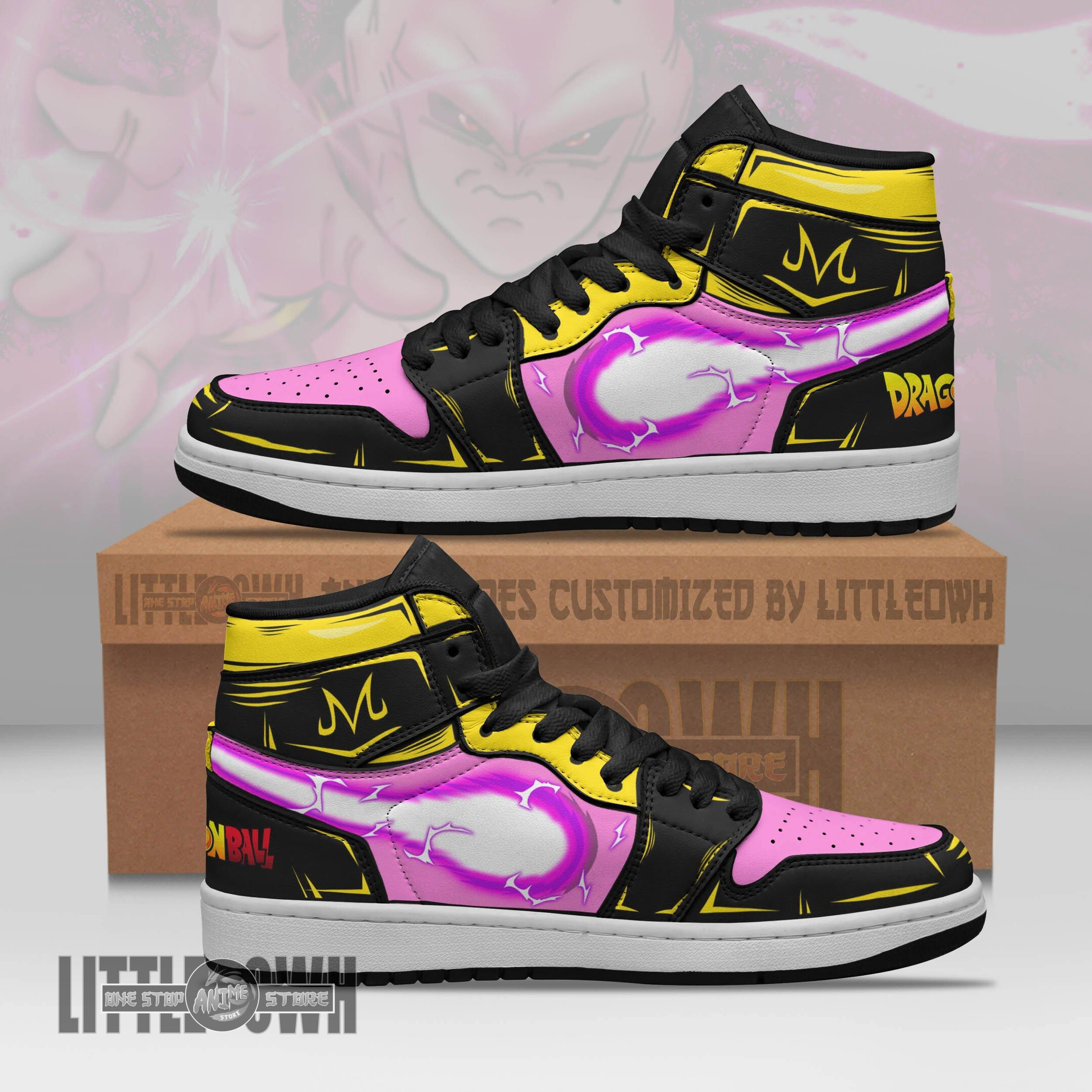 Majin Buu Boot Sneakers Custom Skill DGB Anime Shoes 1 Majin Buu Boot Sneakers Custom Skill DGB Anime Shoes