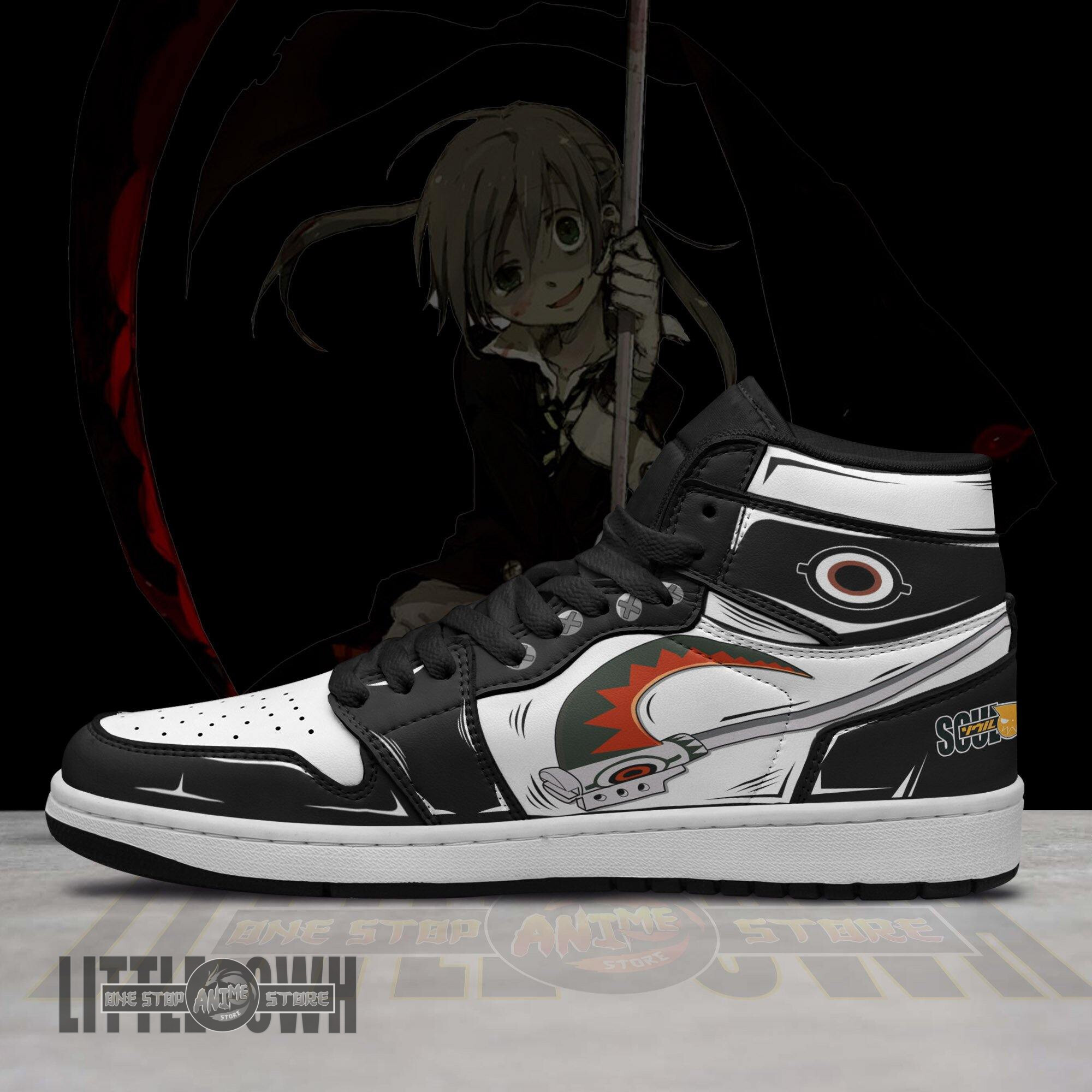 Maka Albarn Shoes Custom SE Anime Boot Sneakers 3 Maka Albarn Shoes Custom SE Anime Boot Sneakers - Image 3