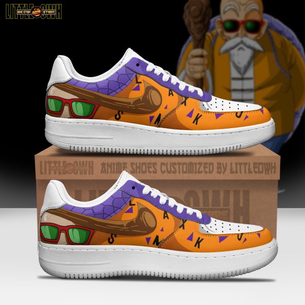 Master Roshi Anime Sneakers - Custom DGB AF1 Shoes