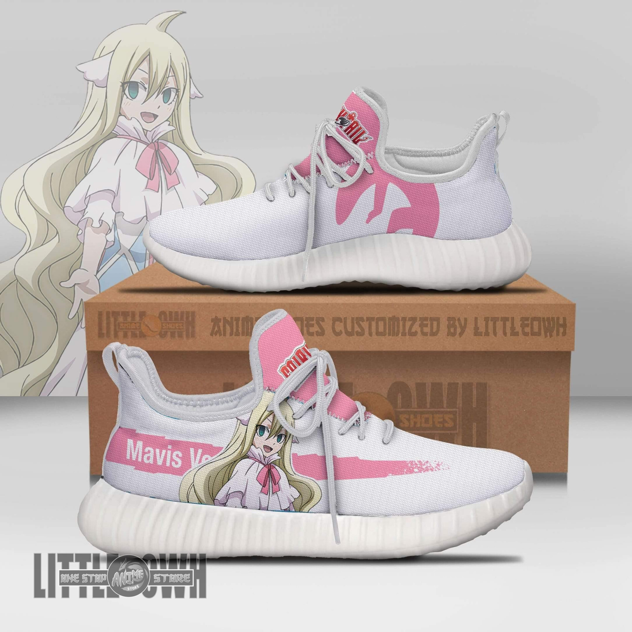 Mavis Vermillion Reze Boost Custom Fairy Tail Anime Shoes