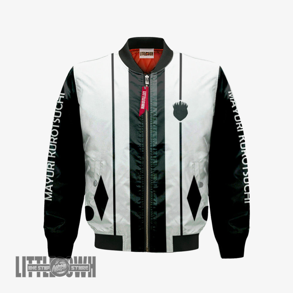 Mayuri Kurotsuchi Twelfth Division Bomber Jacket Custom Bleach Cosplay Costumes