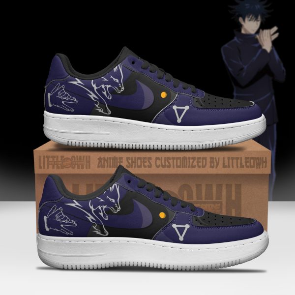 Megumi Fushiguro Anime Sneakers - Custom JJK AF1 Shoes