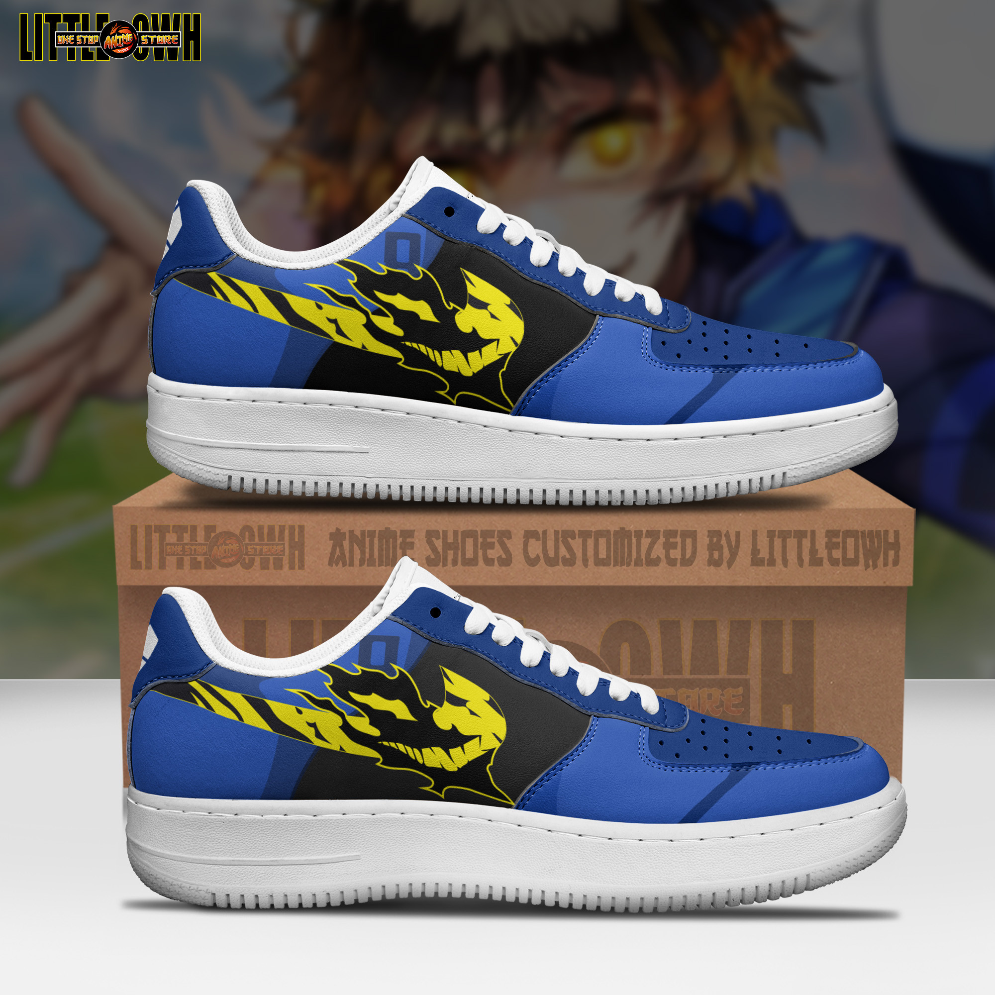 Meguru Bachira Anime Sneakers - Custom Blue Lock AF1 Shoes 1 Meguru Bachira Anime Sneakers - Custom Blue Lock AF1 Shoes